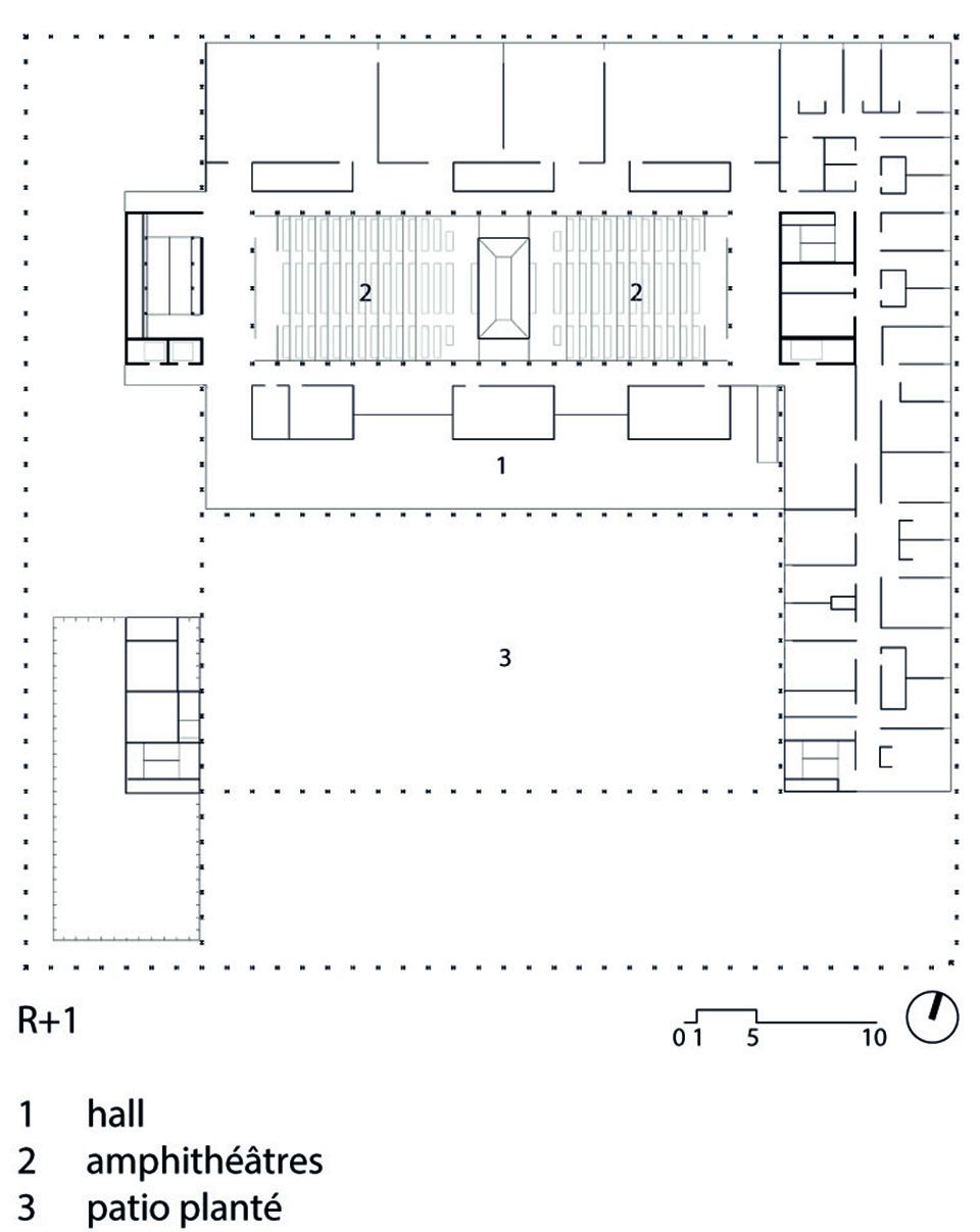 融入乡村环境的 ENSAE 学院，轻盈钢构展现简约抽象之美-73