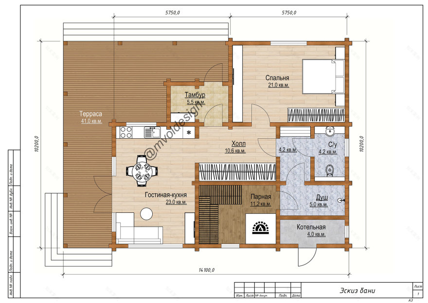 胶合木桑拿房及客房别墅项目-6