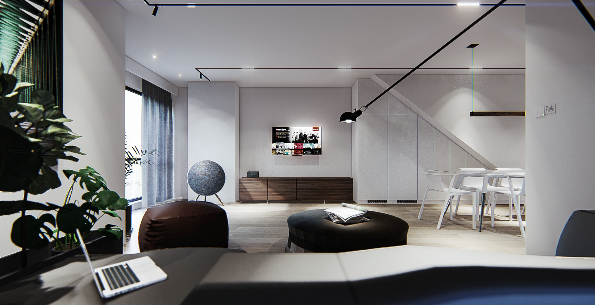 TAGC 90㎡ Loft 室内效果图-12