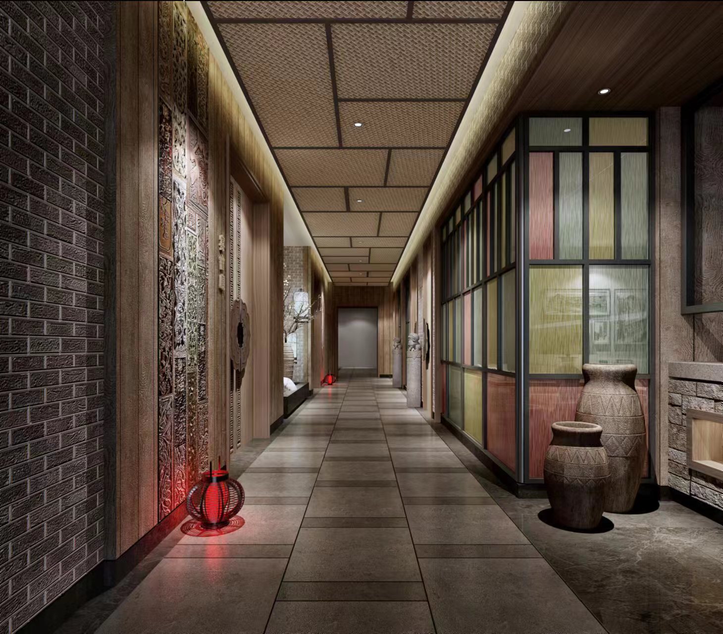 中式餐厅效果图-5