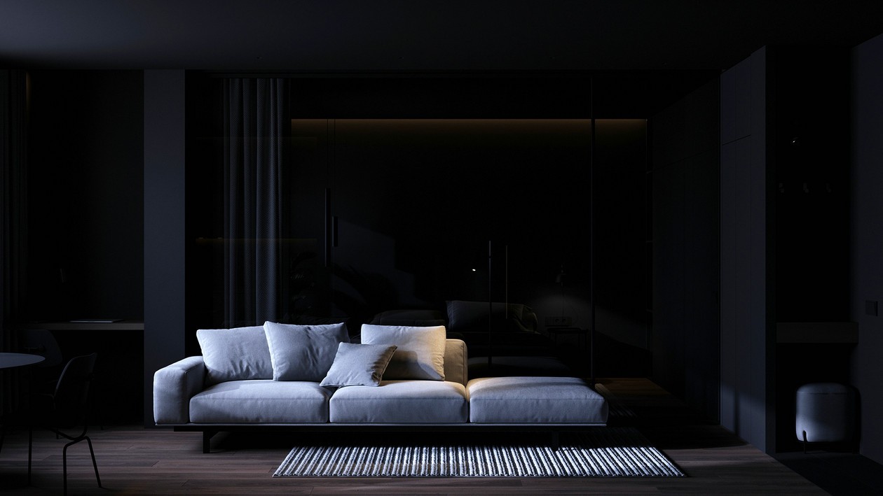 黑色系公寓设计 既大气又沉稳-4