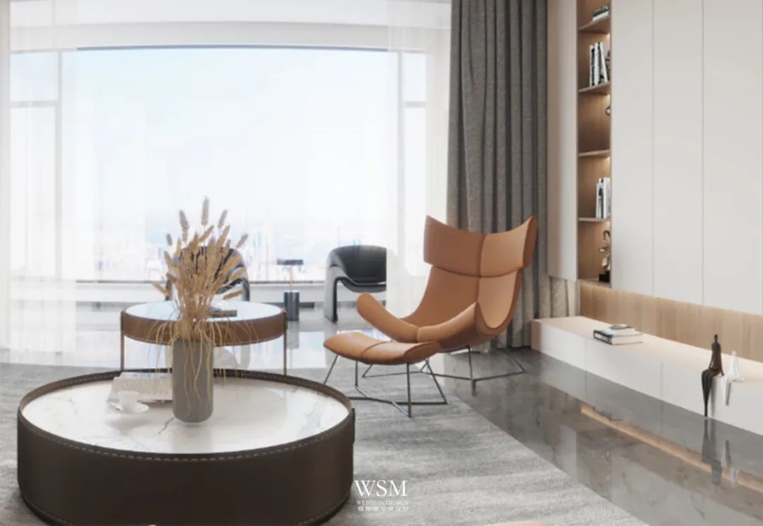 海南海口四口之家，200 平米简约时尚大平层设计-4