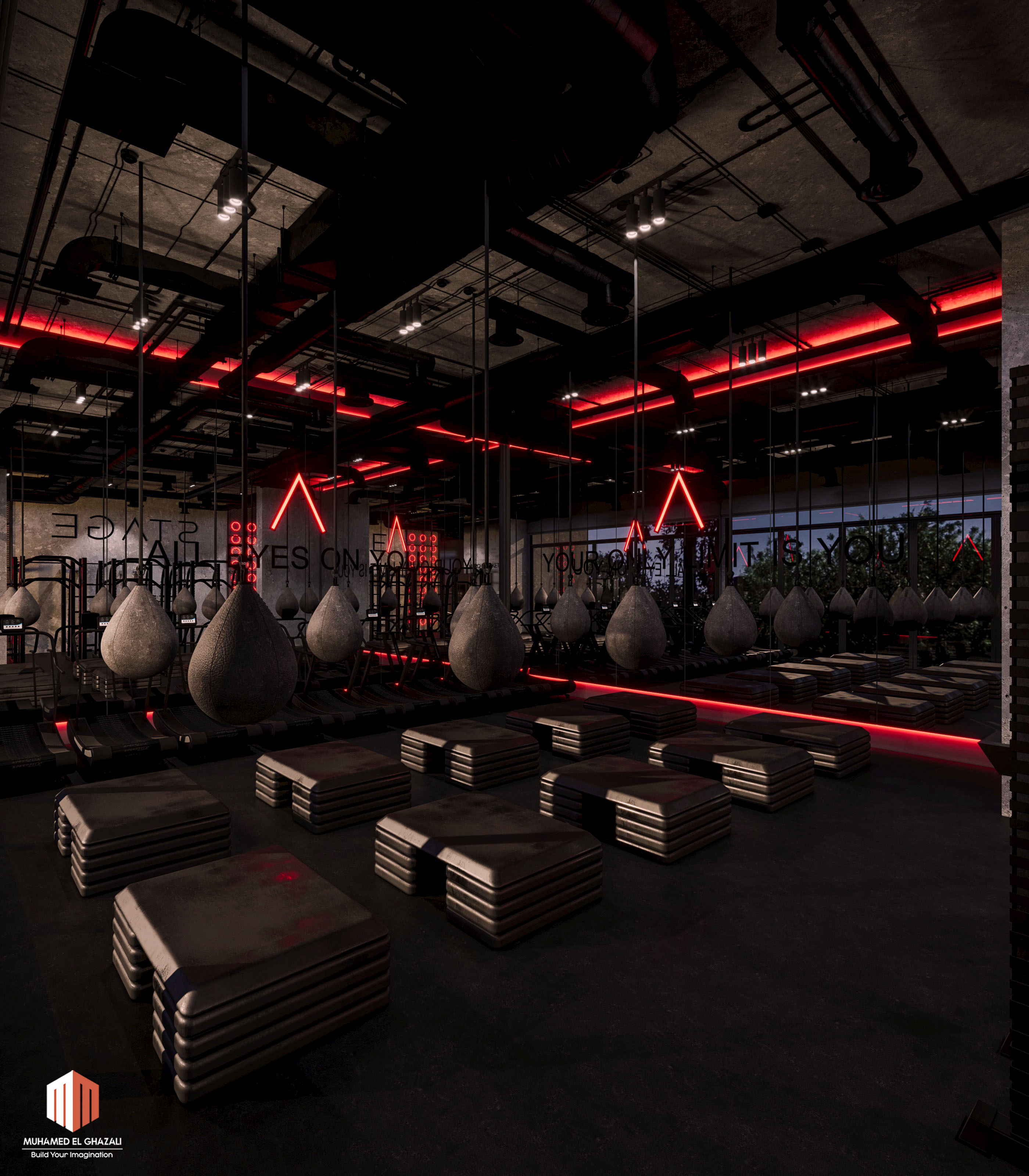 健身房设计丨卡塔尔-32