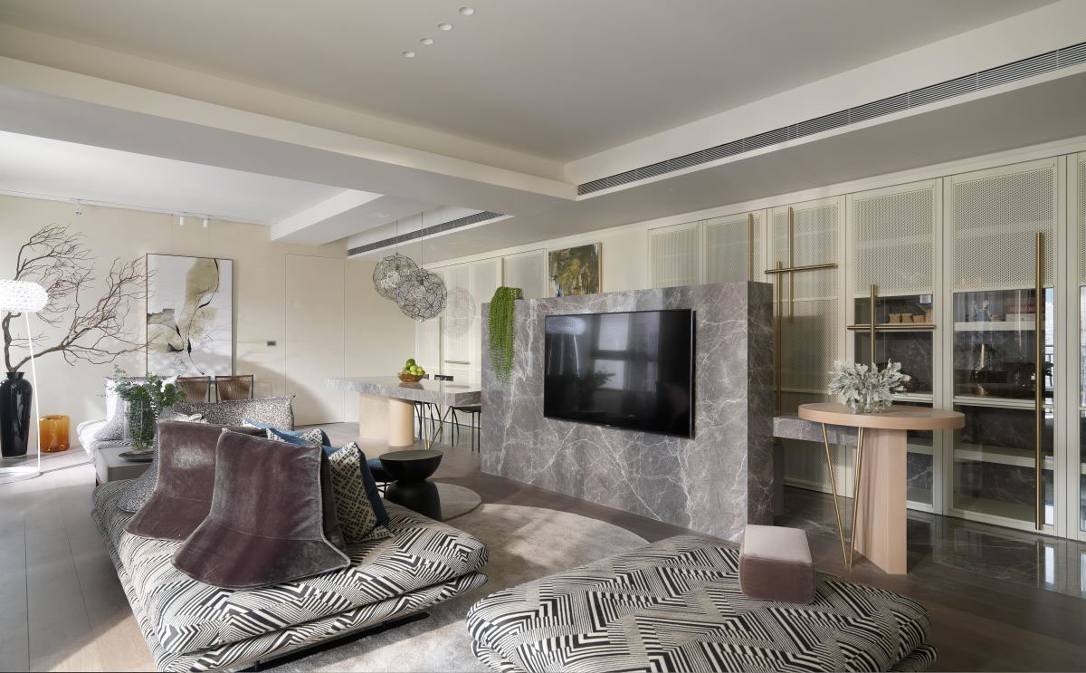 甘纳设计 42坪 两房混搭风-2