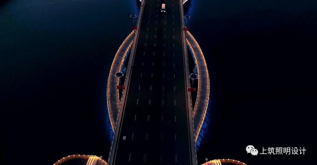 上筑国际照明设计 | 恒大海花岛入岛桥梁 | 浪漫花桥，光影交织-47