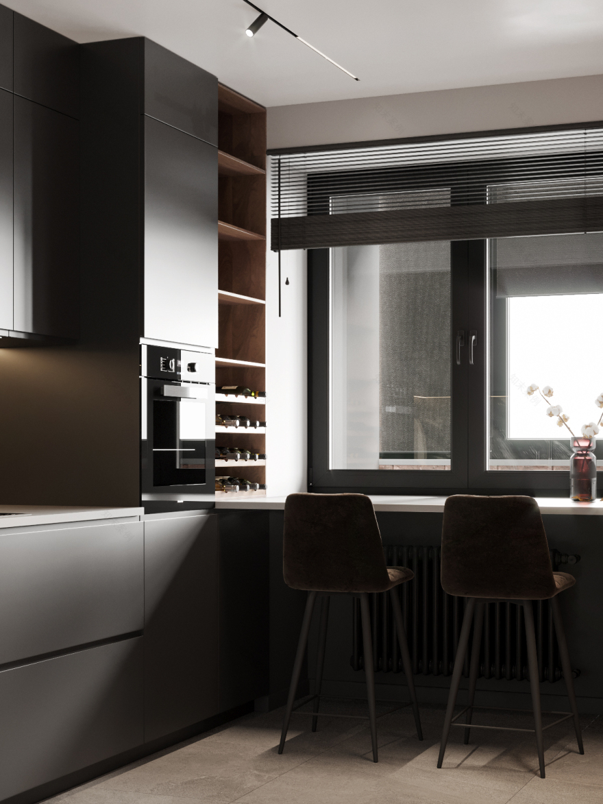 单间公寓丨RussiaMoscow丨Light Corner Studio-21