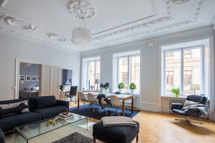 斯德哥尔摩 95 平米书香公寓-4