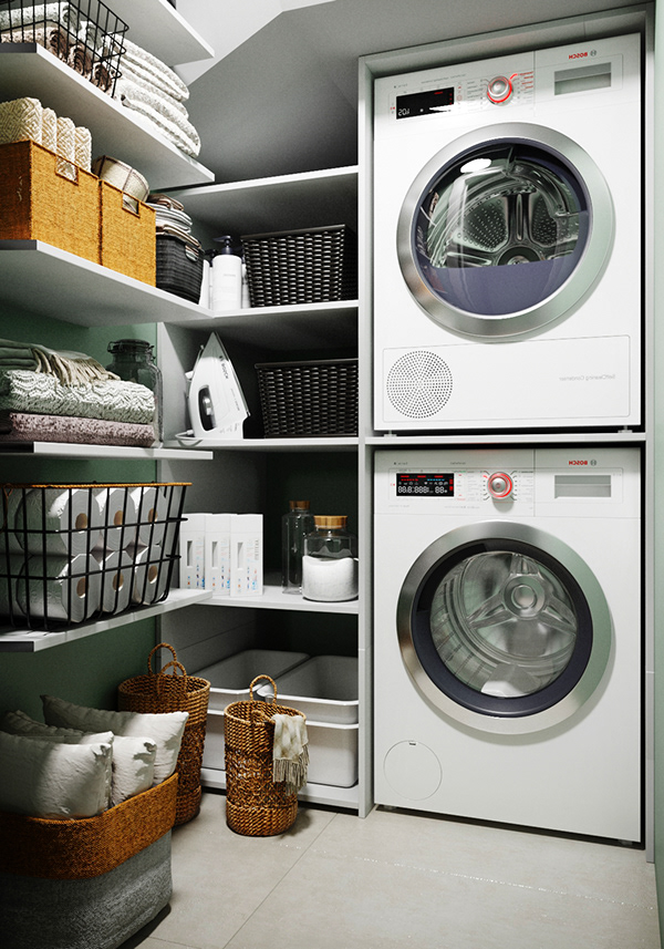 158㎡绿色+暖色系公寓 既清新又温暖-11