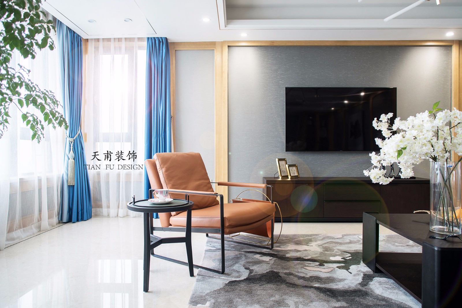 温州天甫装饰现代简约别墅设计-5