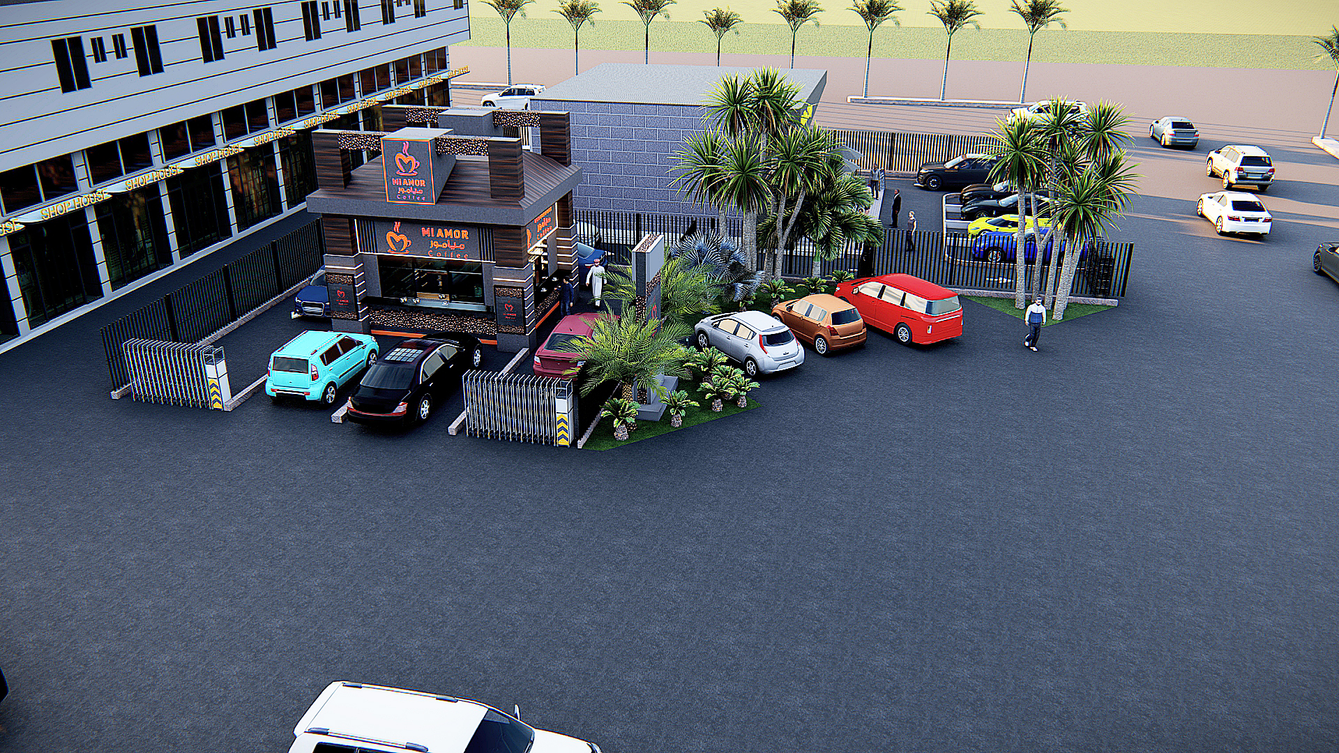 تصميم لمطعم ودرايف ثرو بالسعوديه-1