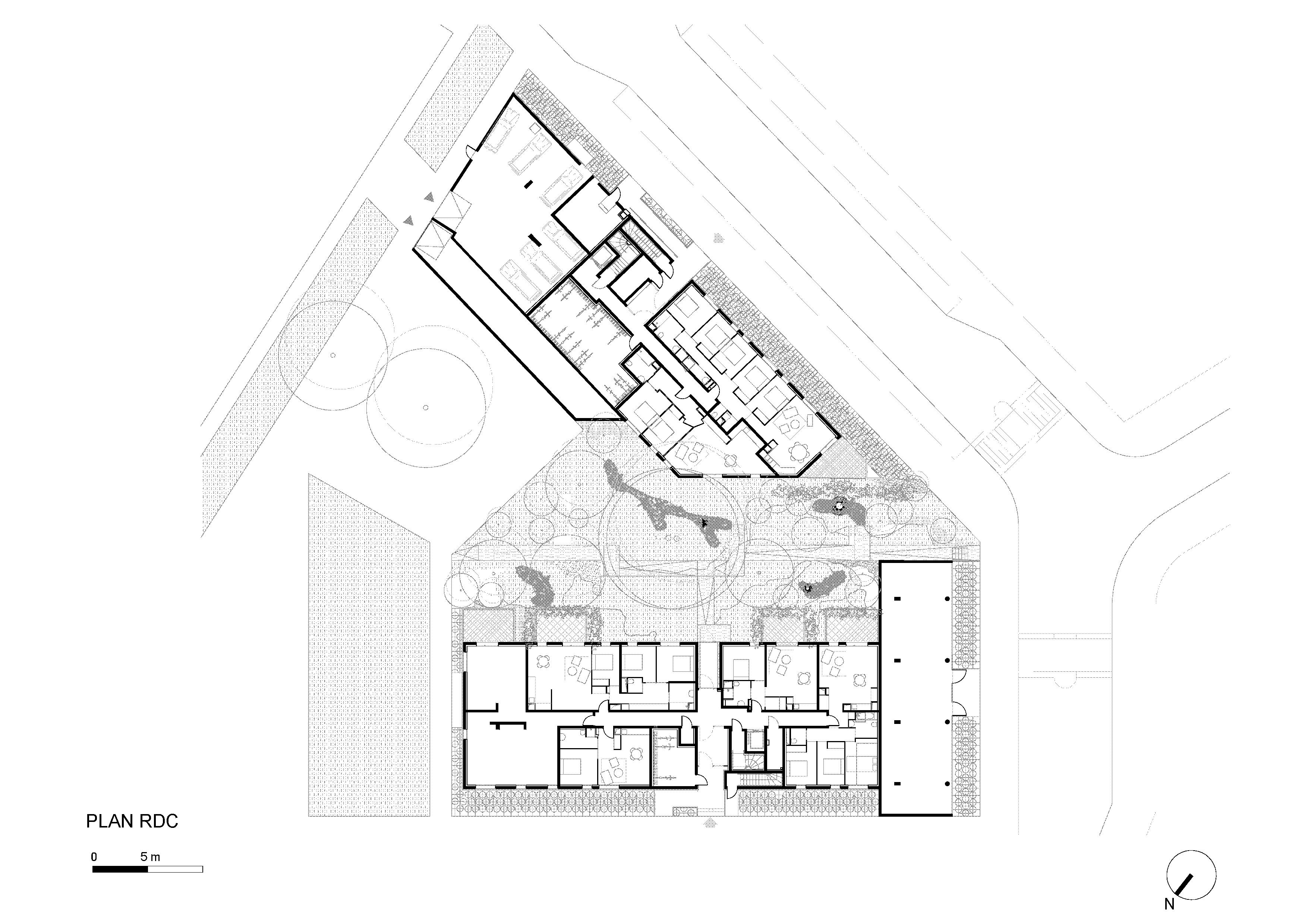 LEquatoriaLogements 公寓建筑——黄金立面与树共生的立体社区-38