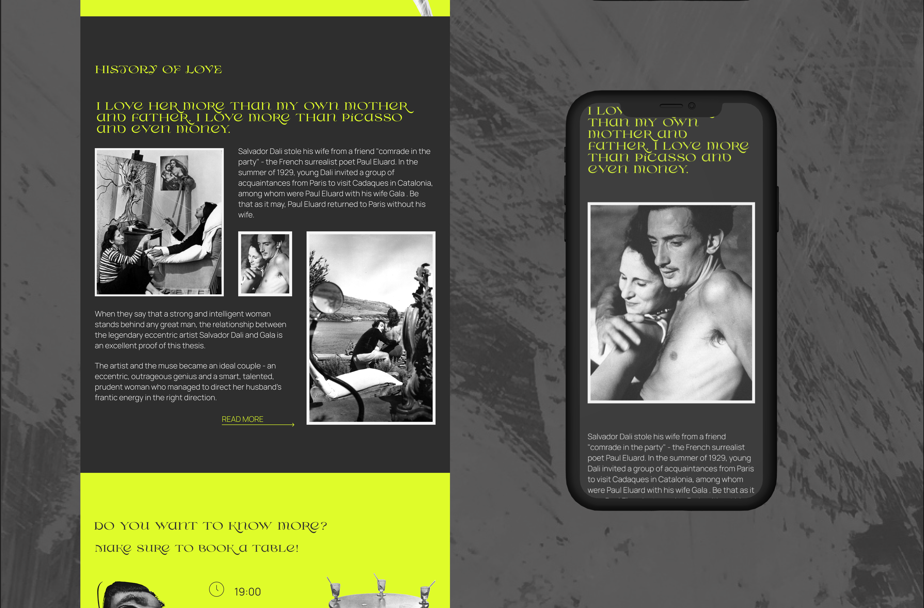 Art Evening Salvador Dali 登陆页面-10