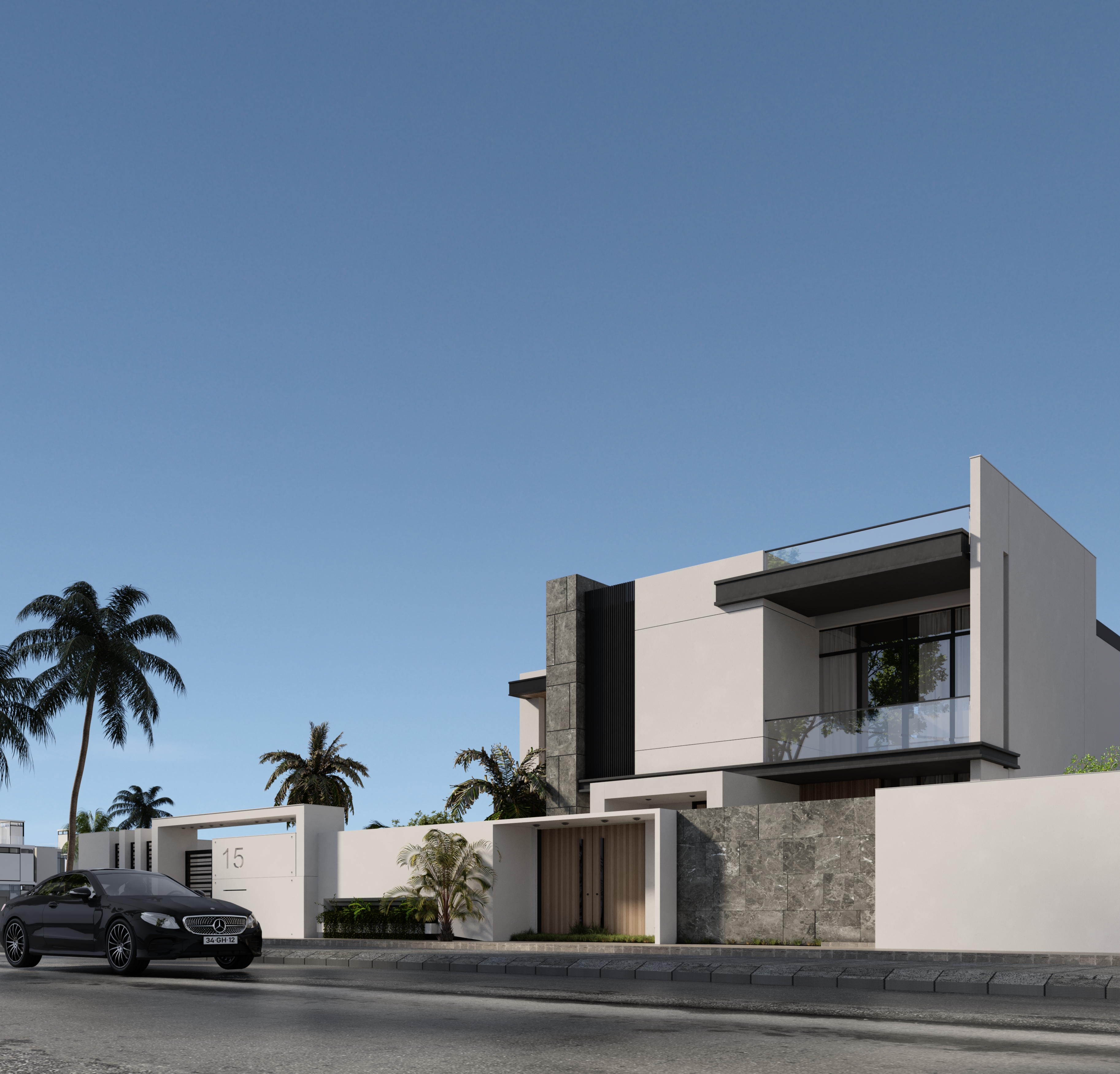 迪拜别墅外观设计丨阿联酋迪拜-5