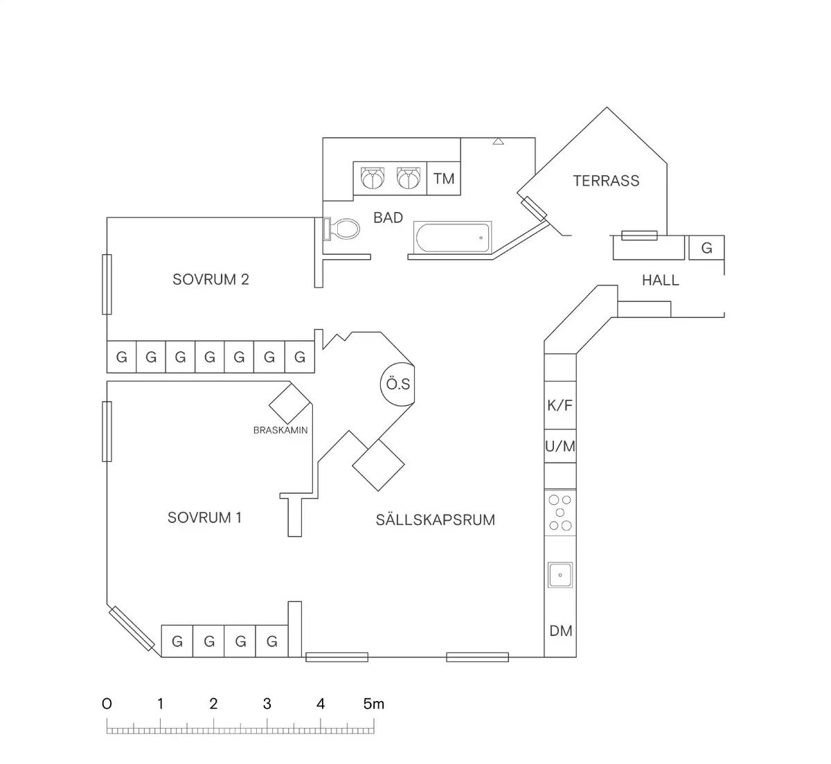 黑白极致 | 1907 年老建筑的 Scandinavian Loft 设计-19