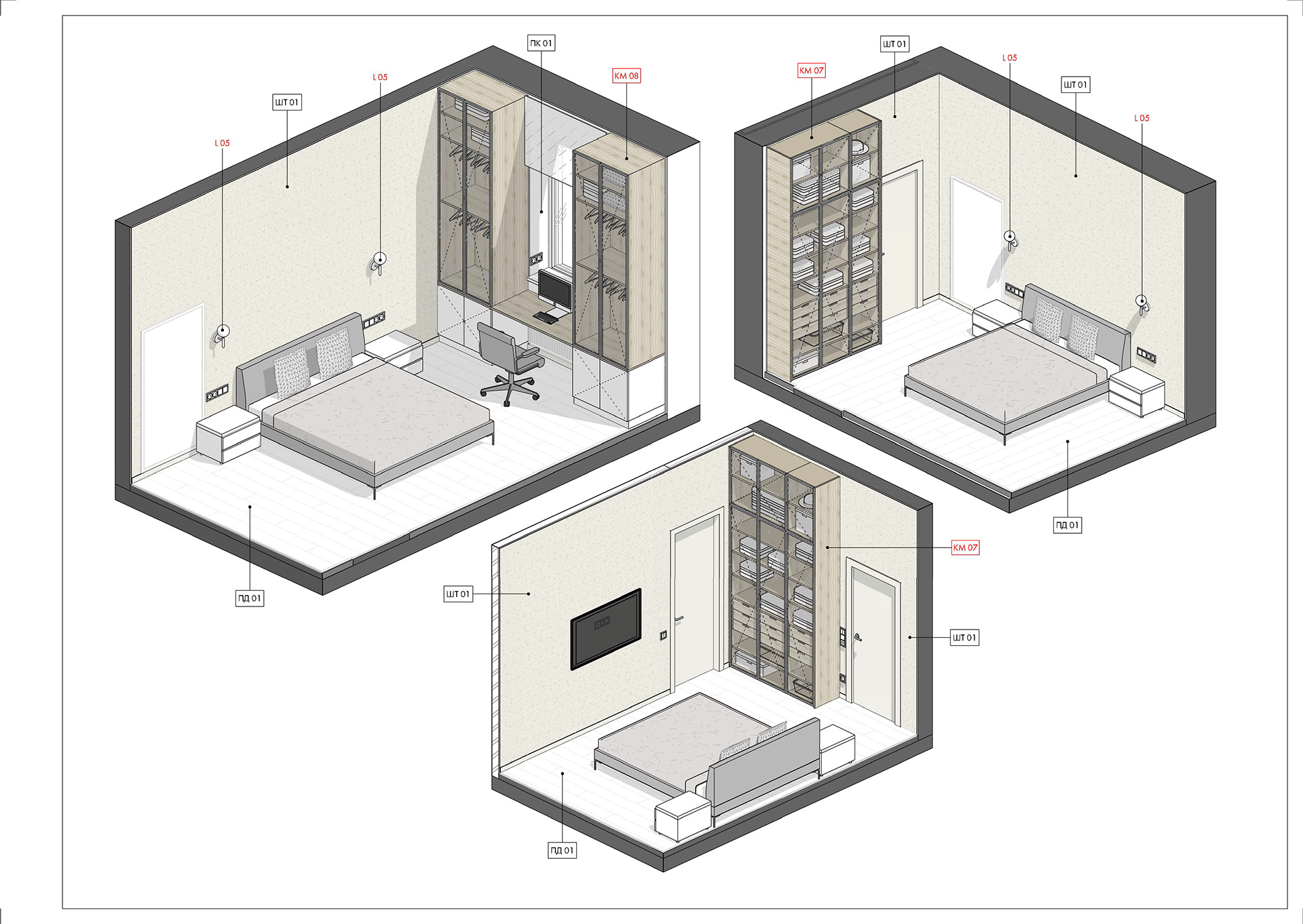 Робочі креслення до проекту квартири ЖК "Столичний"-36