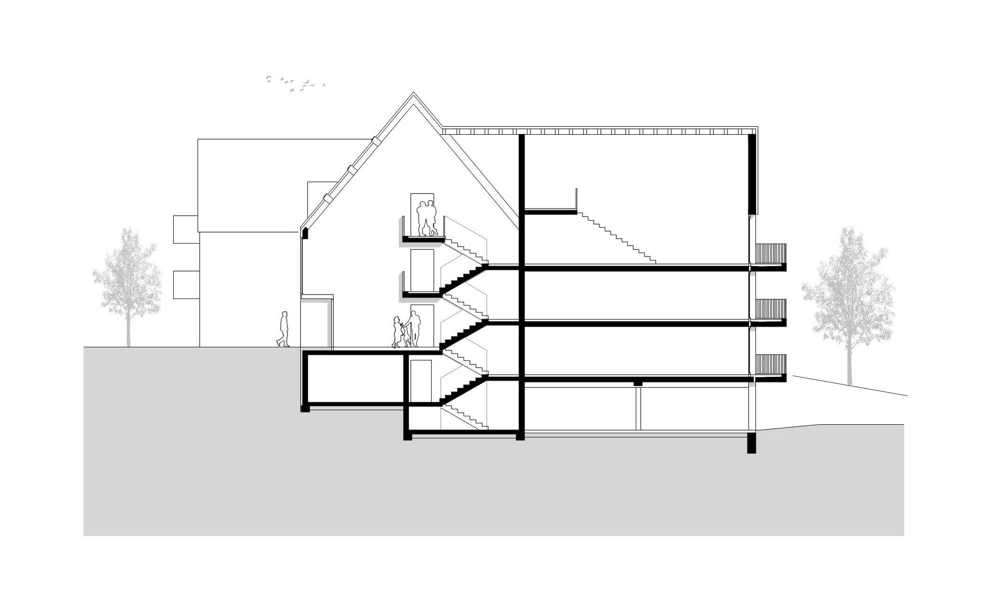 A57 Multigenerational House in Aichwald / holzerarchitekten-12