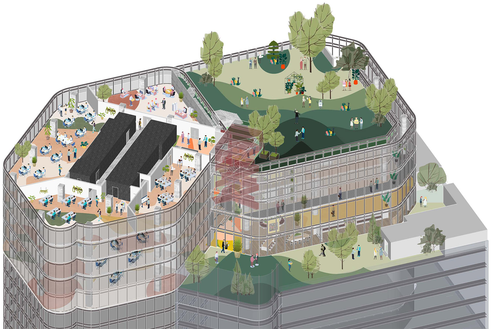 北京朝外UIC创新中心室内设计丨中国北京丨DUTS杜兹设计-130