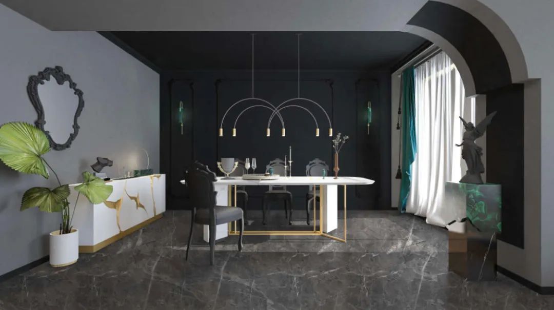 红杉创意设计 | 西安 360㎡现代家居，巧妙融合多种文化元素-18