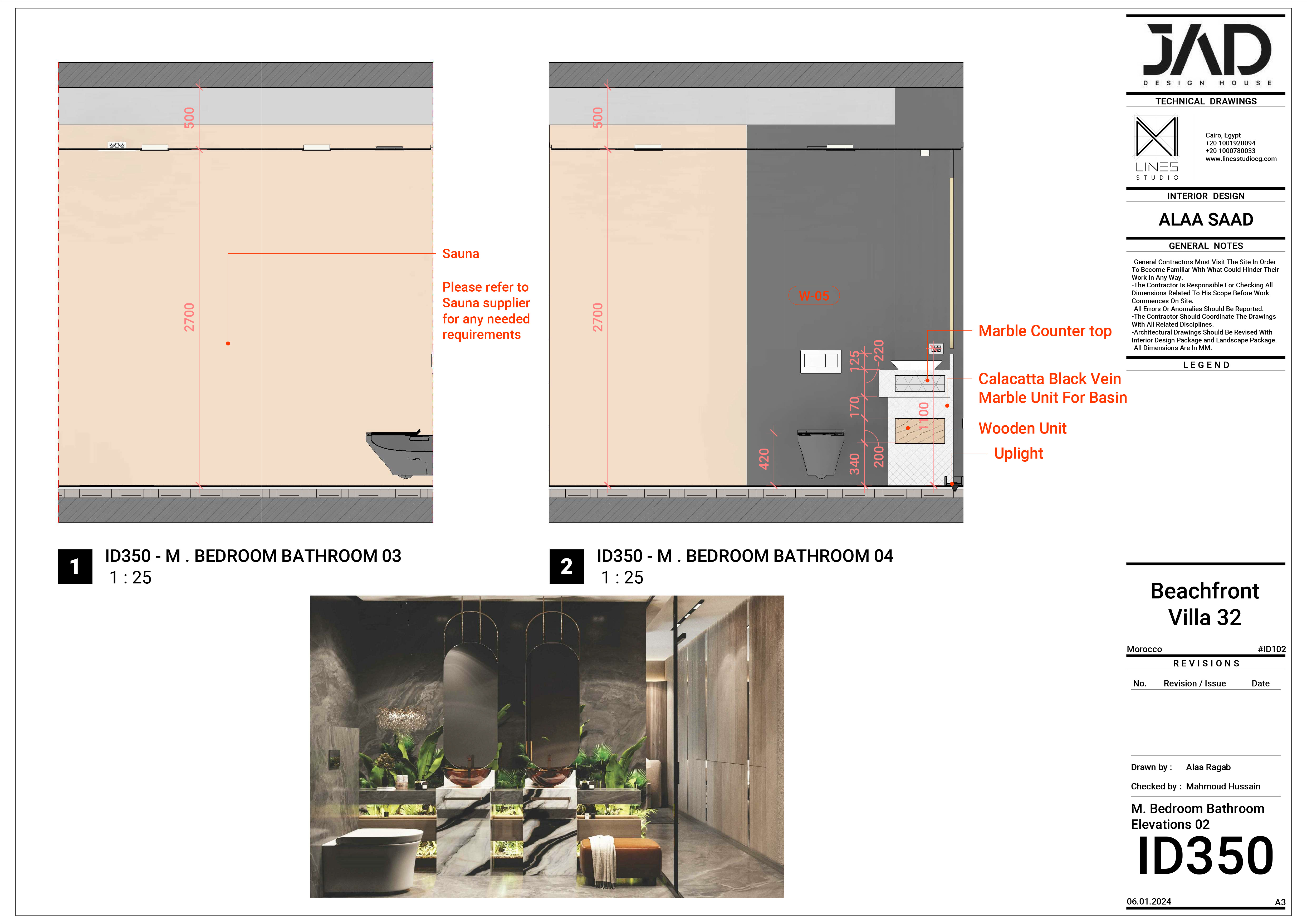 摩洛哥海滨别墅 B32 室内设计丨LINES Studio-13