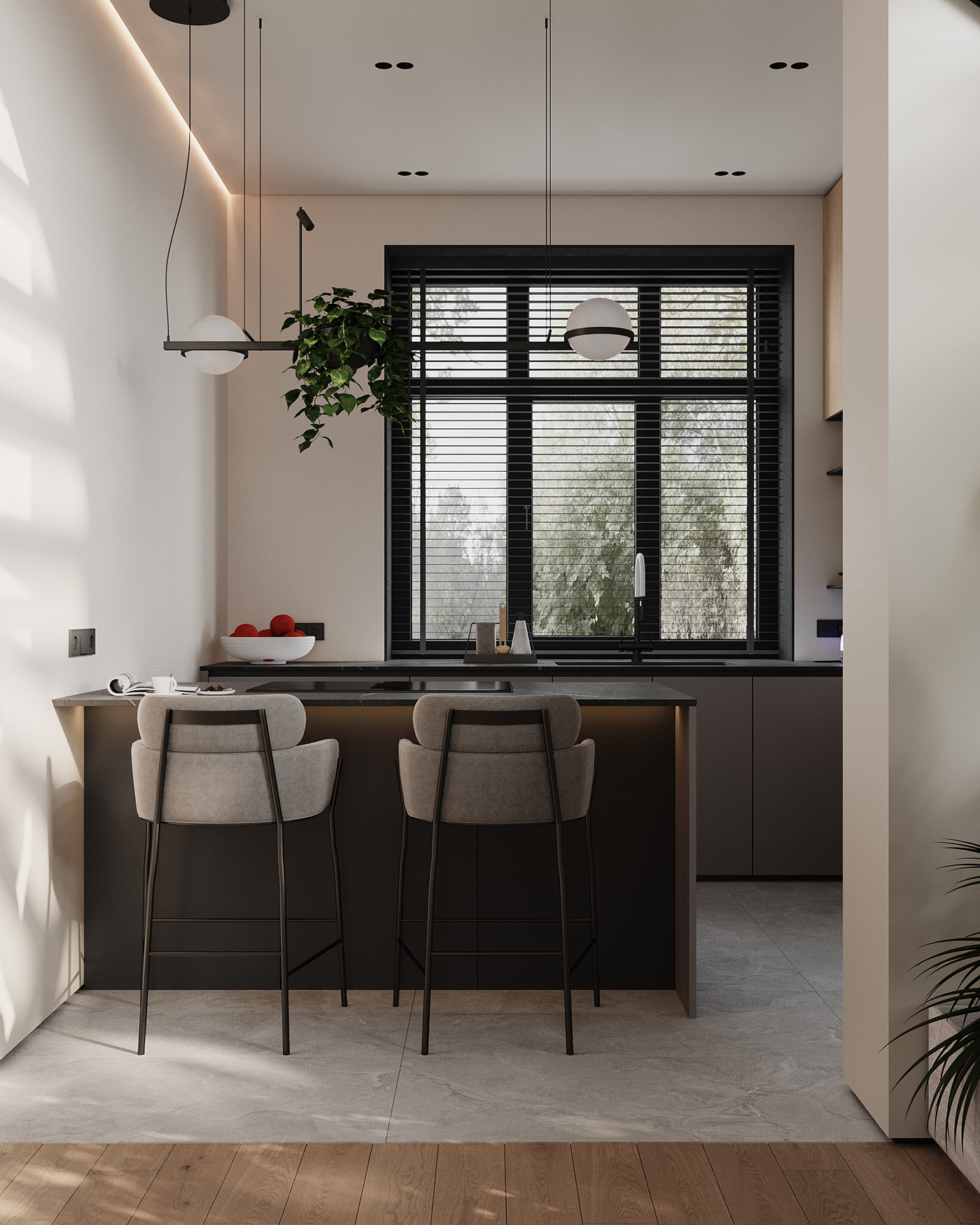 咖色空间 经典高级的设计！-3