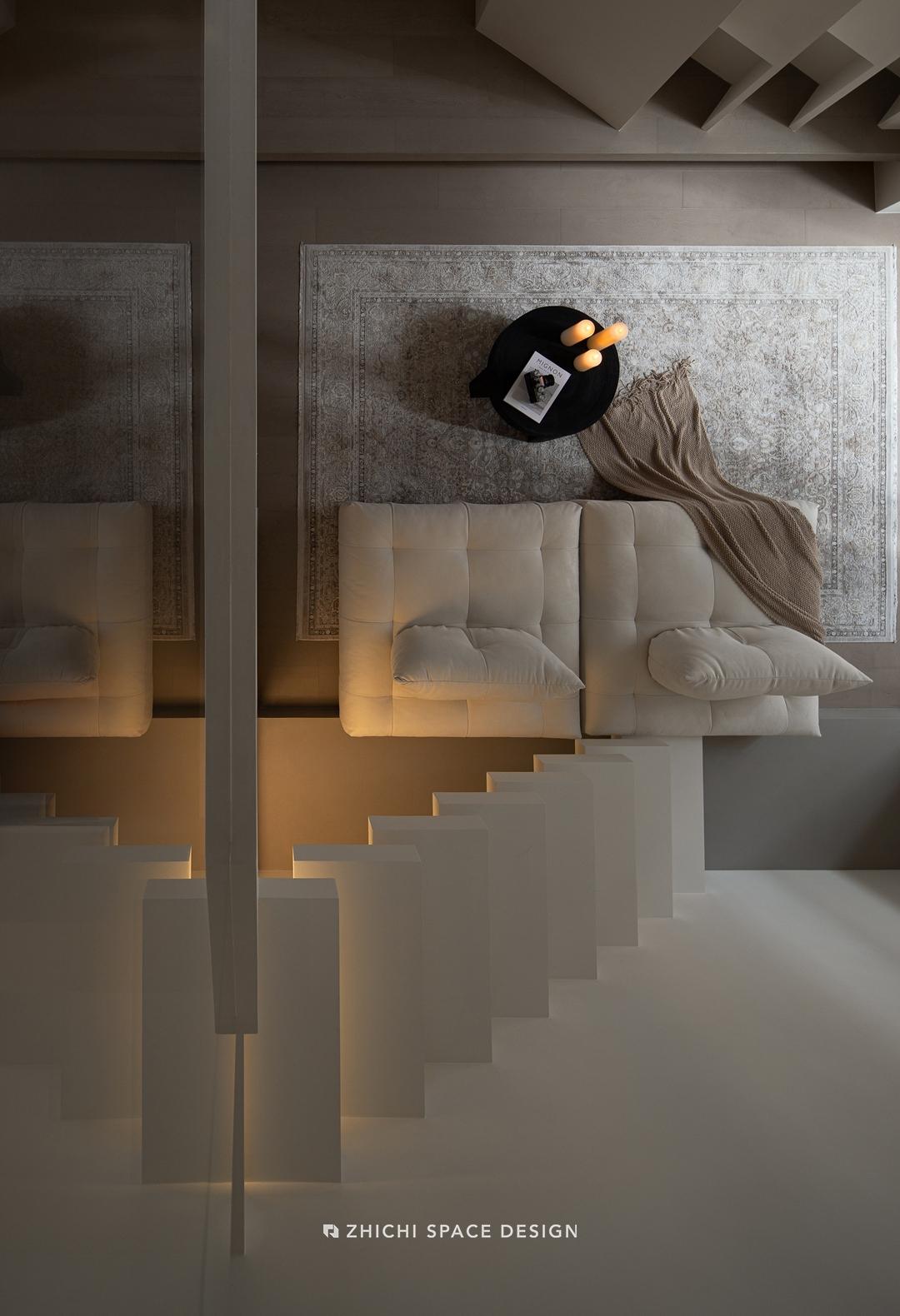 武汉咫尺设计︱藏于繁华都市中的白色极简盒子-39