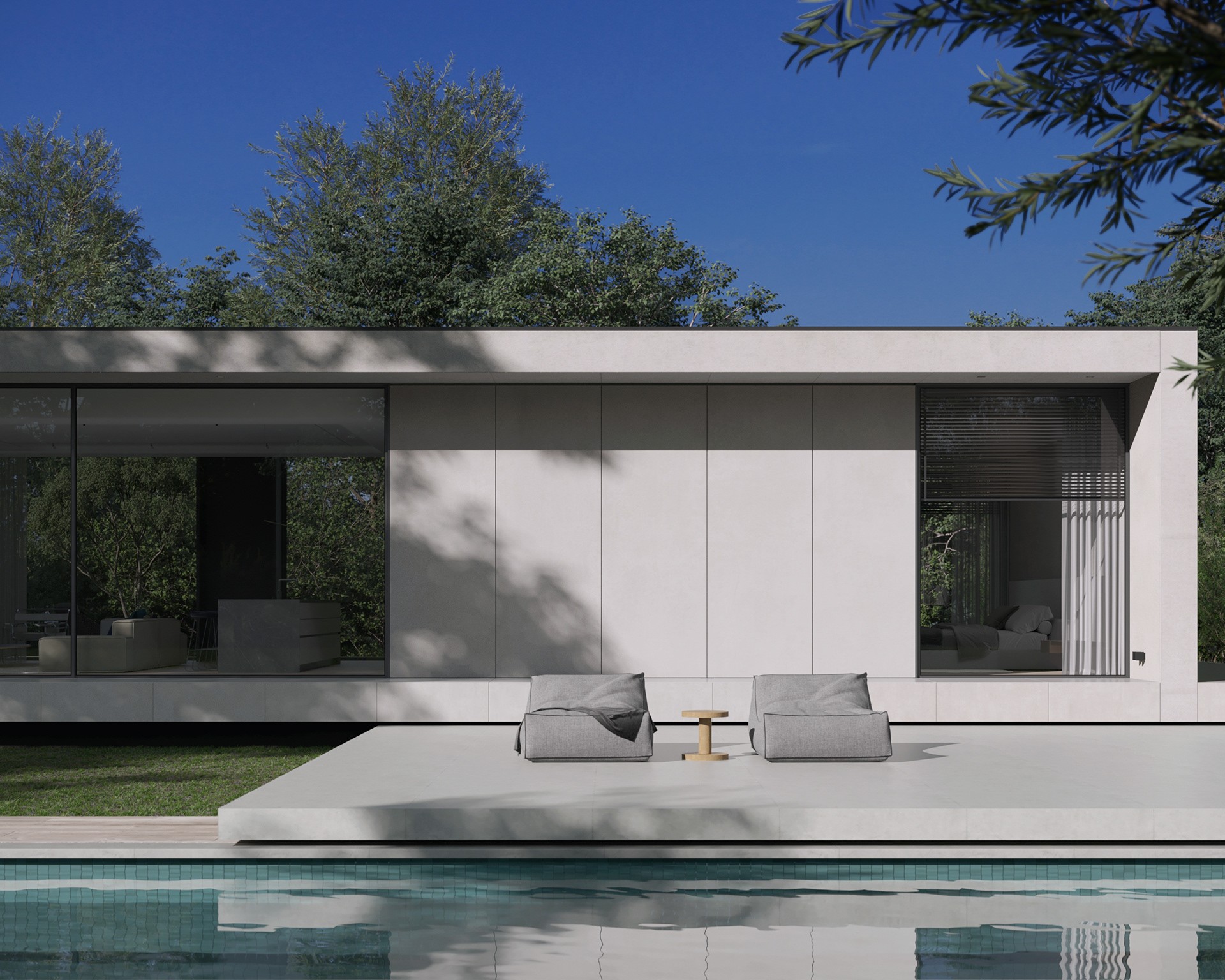 100平 简约一层住宅设计！-2