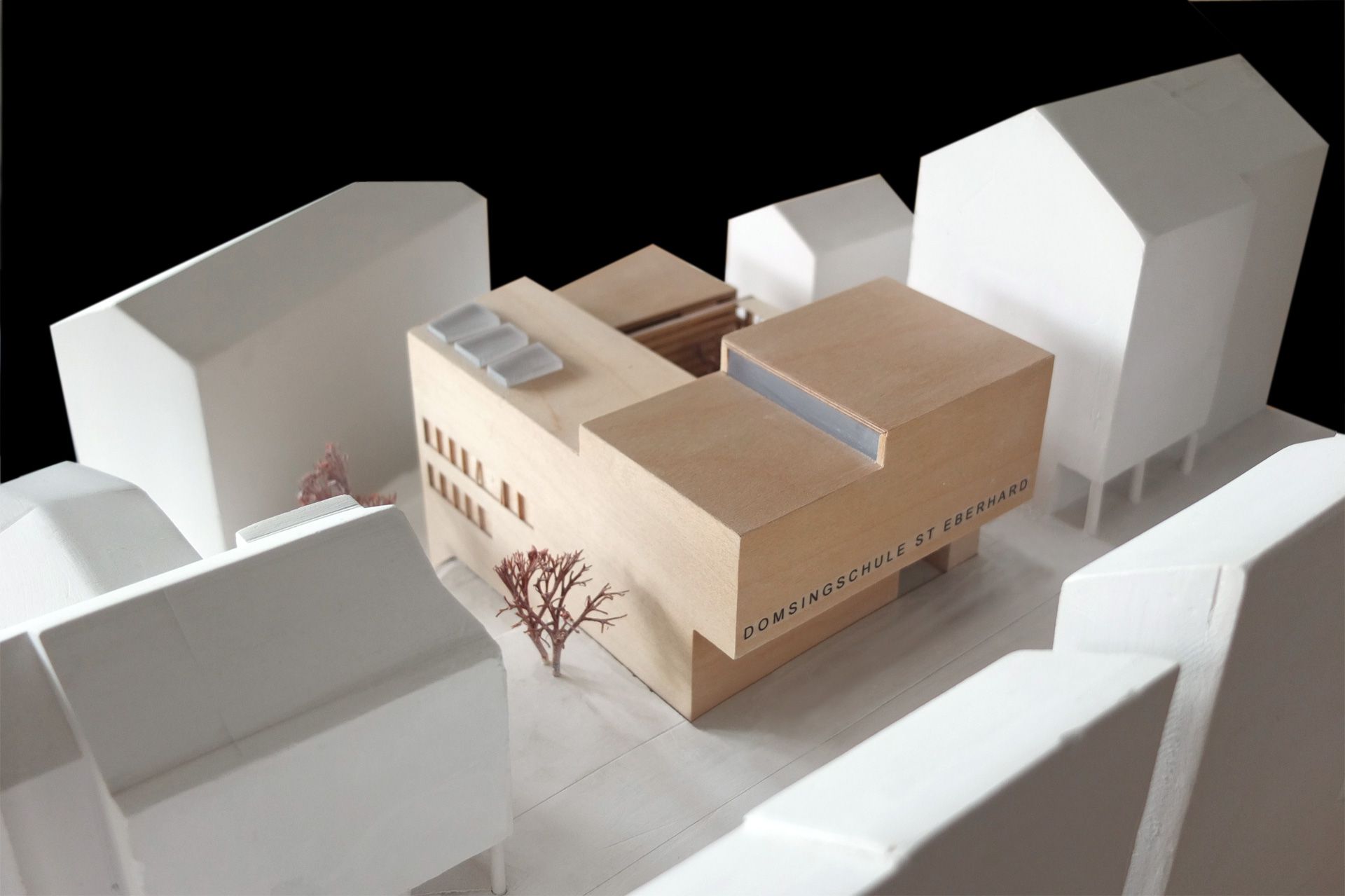 圣埃伯哈德寄宿学校

注：Domsingenschule常见意思是寄宿学校 ， St.是Saint（圣）的缩写，Eberhard是人名，可音译为埃伯哈德  丨德国斯图加特丨bez+kock architekten-12