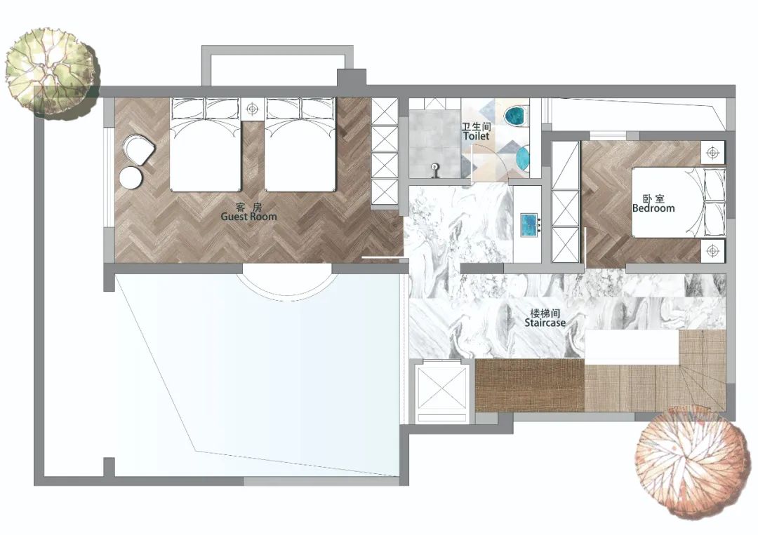 琉森水岸底跃丨青马别墅设计-43