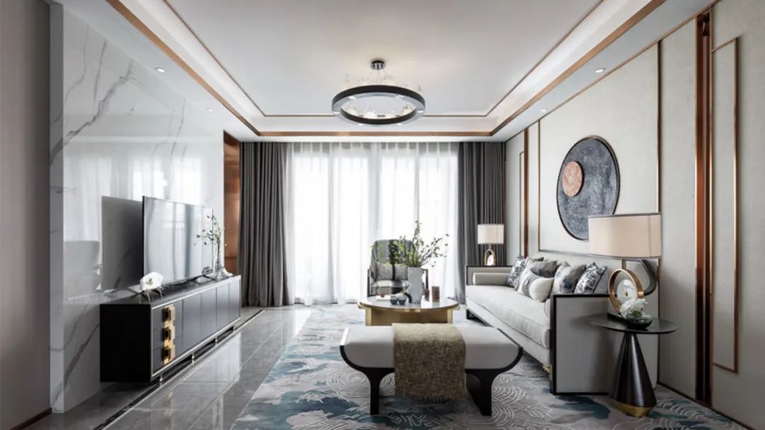 秋水映月 | 常德柳叶湾新中式雅韵样板房-99