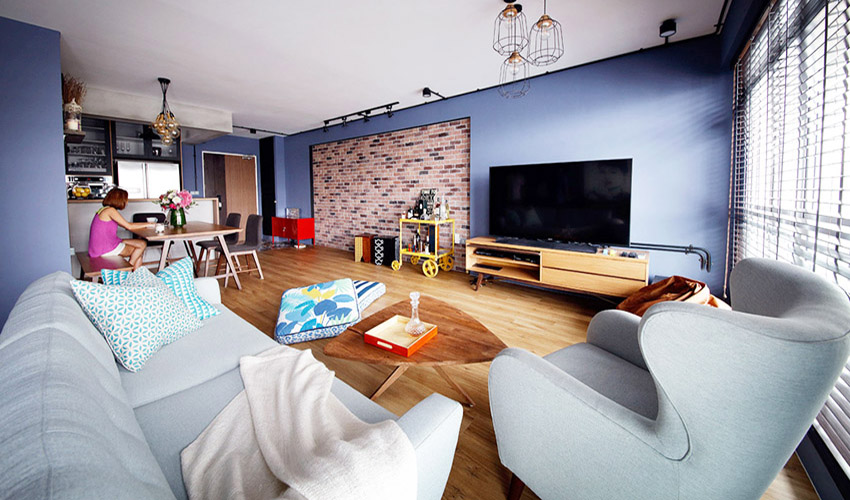 復古味花砖！新加坡 Loft 风单身女子公寓-1