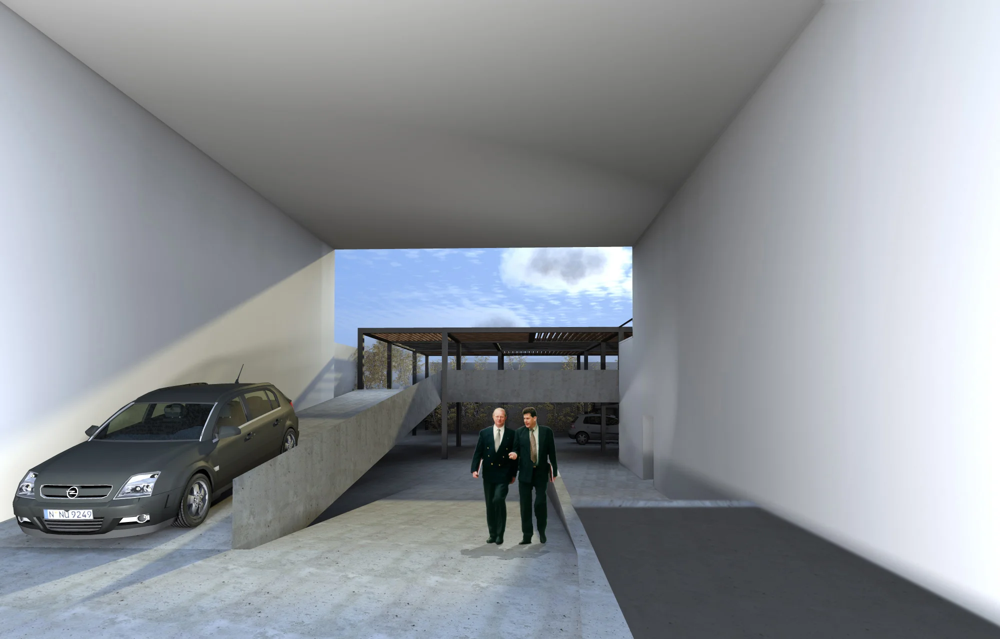 罗马大厦车库-2