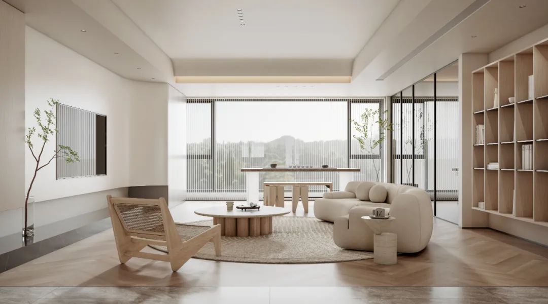 165㎡极简原木系素雅宁静的家丨中国长沙丨周笙笙建筑装饰设计-8