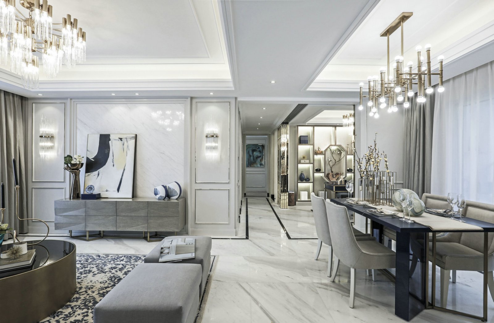 135㎡绵阳中央公园·紫云府法式样板房-4