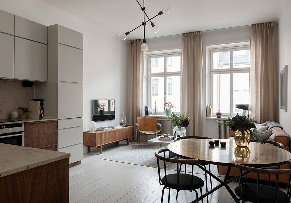 瑞典斯德哥尔摩现代简约家庭公寓设计-6