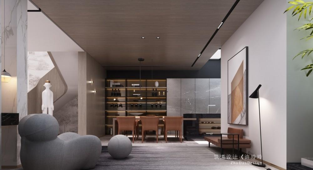 江南水墨轻奢宅,现代设计诠释传统元素-5