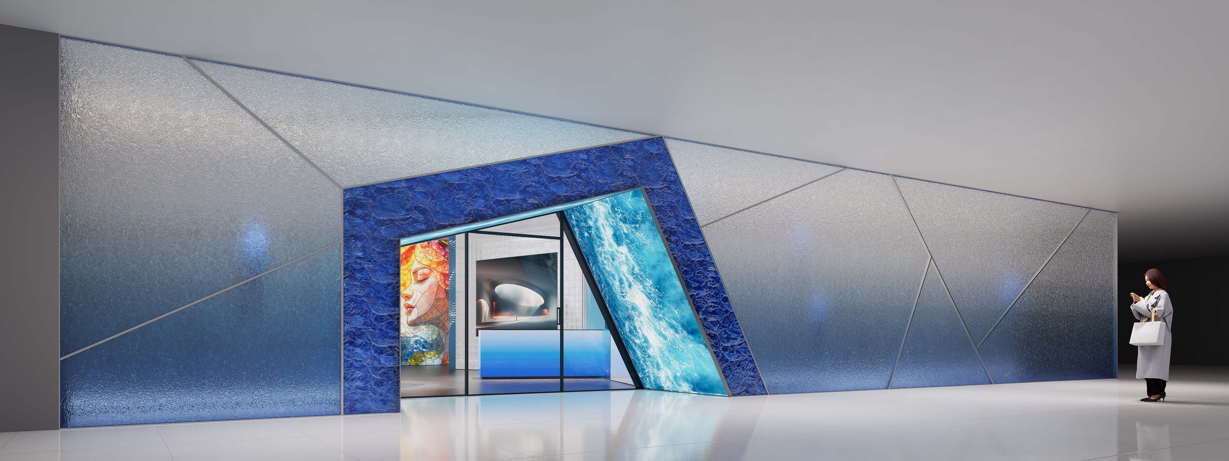 玻璃展厅设计｜朴术空间设计-1