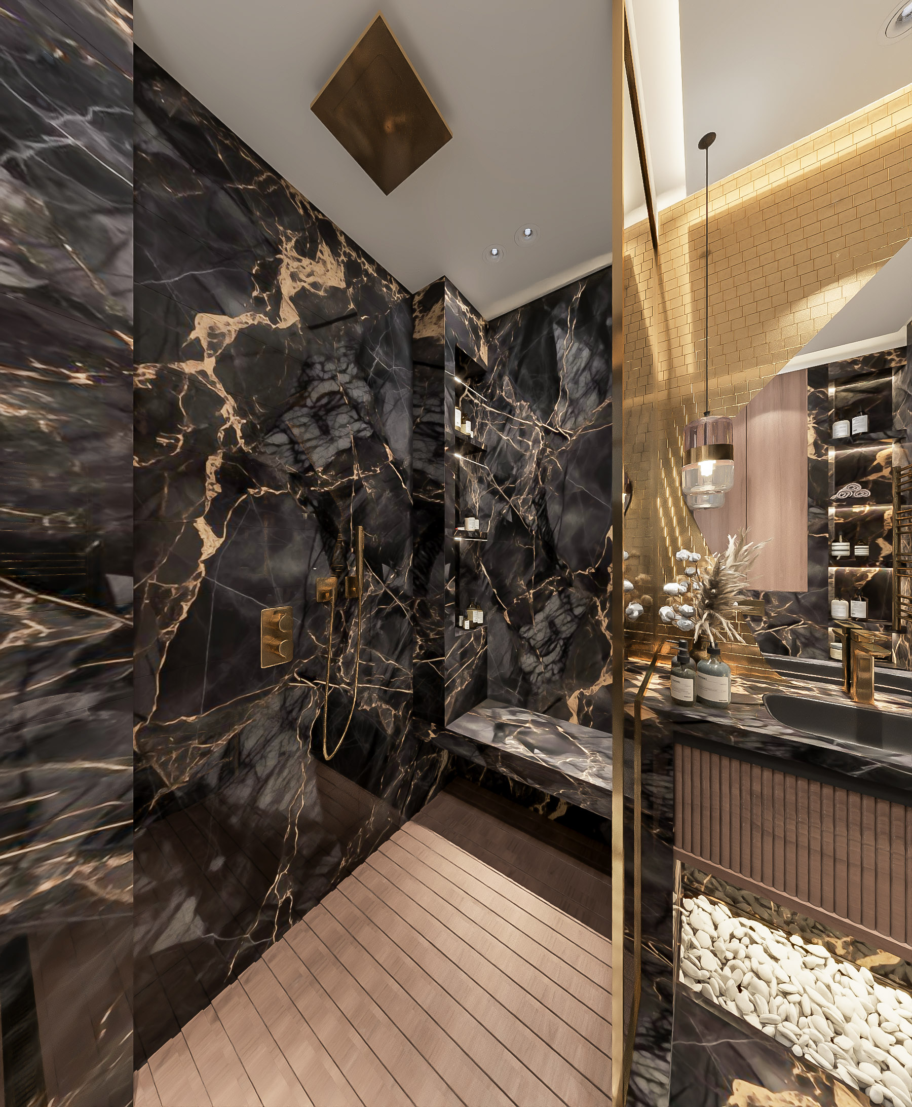 优雅带私人浴室的主卧设计丨S90 architect-17