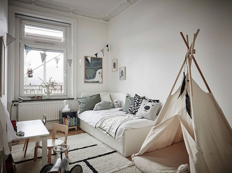 斯堪的纳维亚风复式公寓 | 简约温暖的米色空间-12