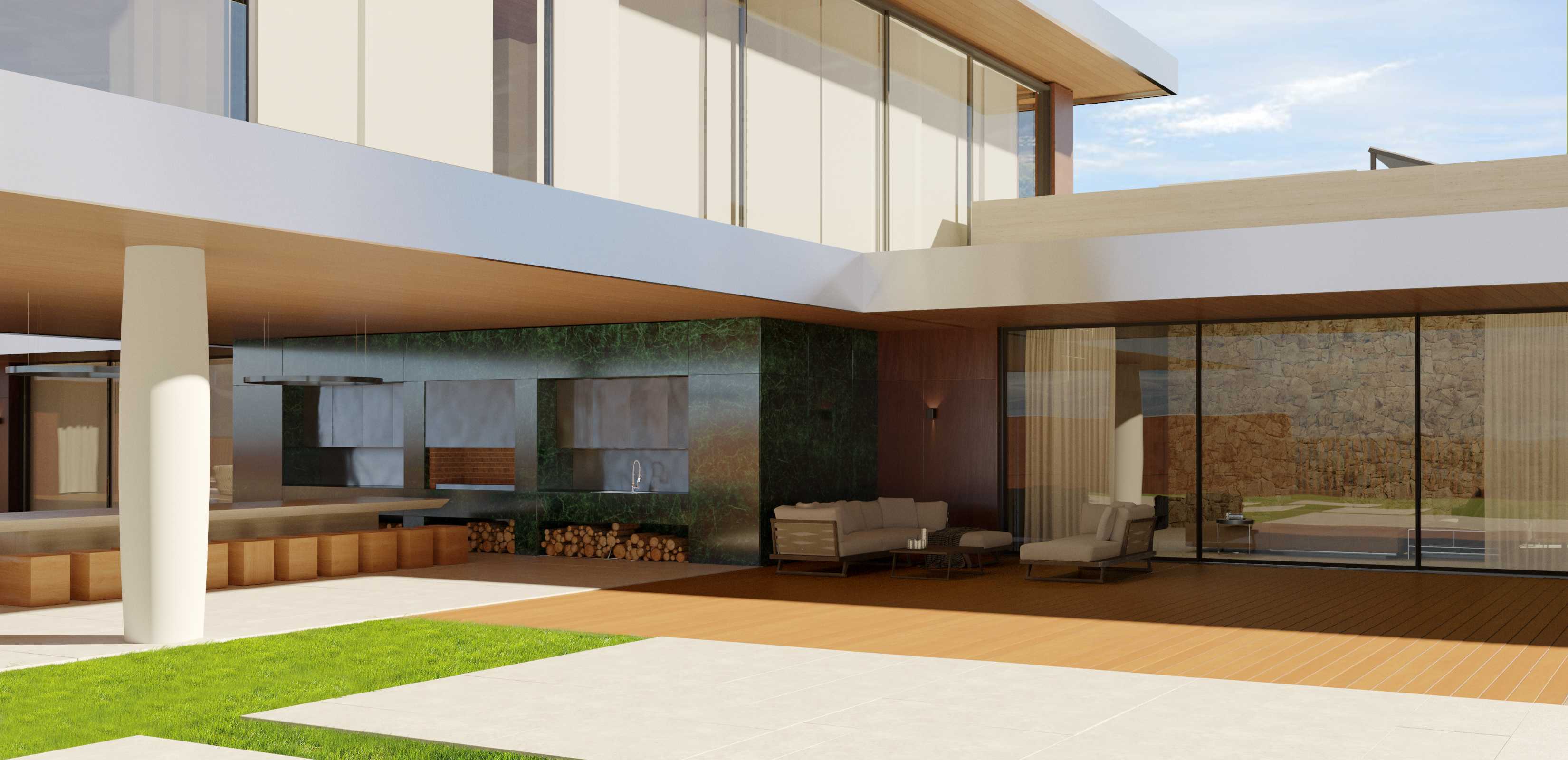 简约材质构建现代隐居空间——Dzoraghbyur 别墅-13