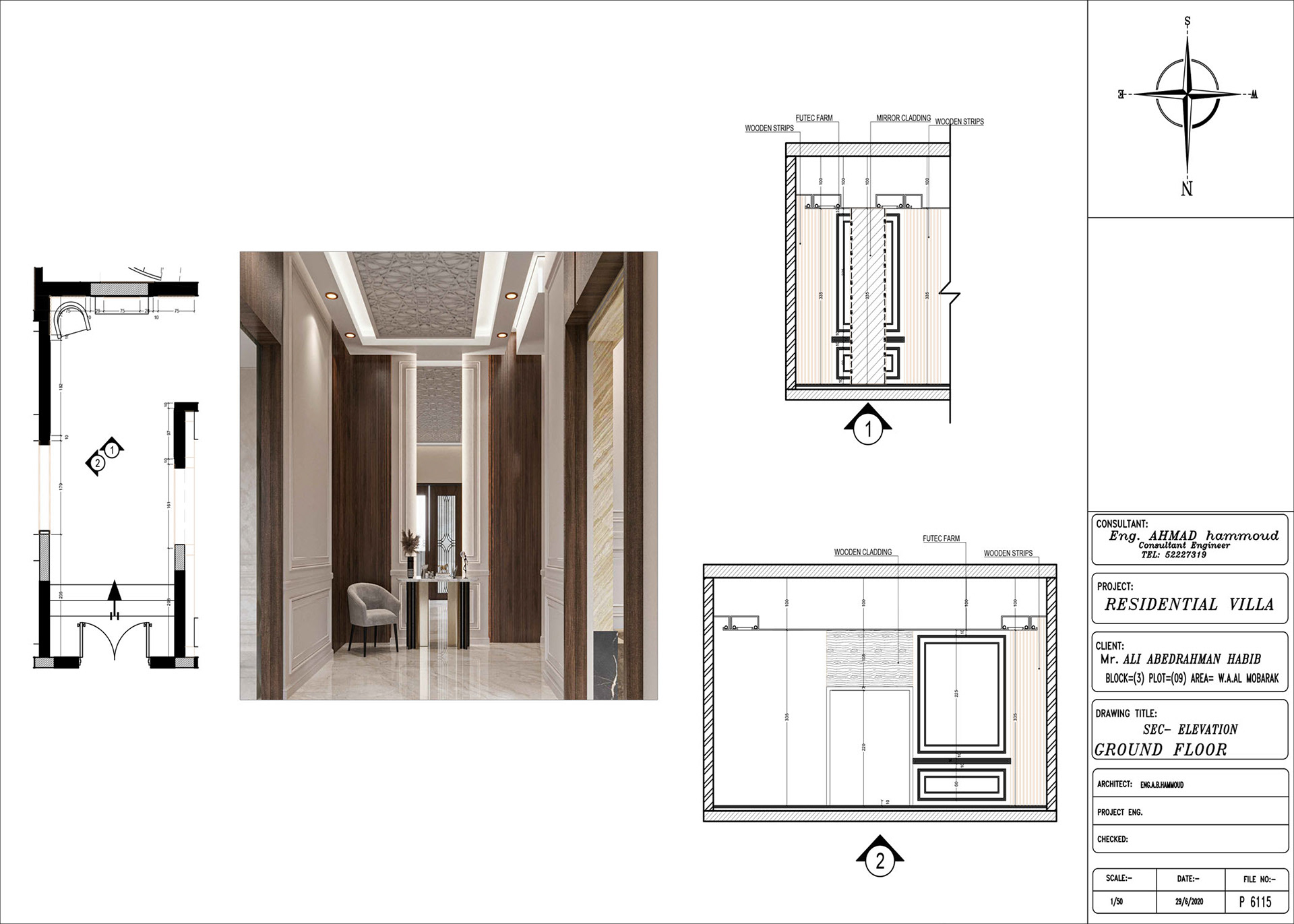 SHOP DRAWING RECEPTION VILLA-8