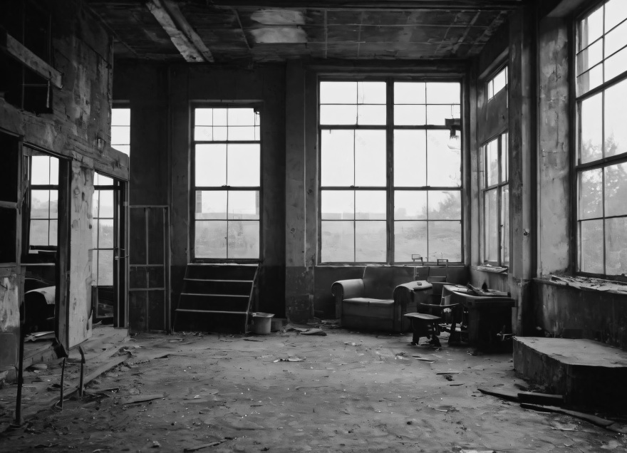 废弃厂房爆改工业风民宿意境空间-3