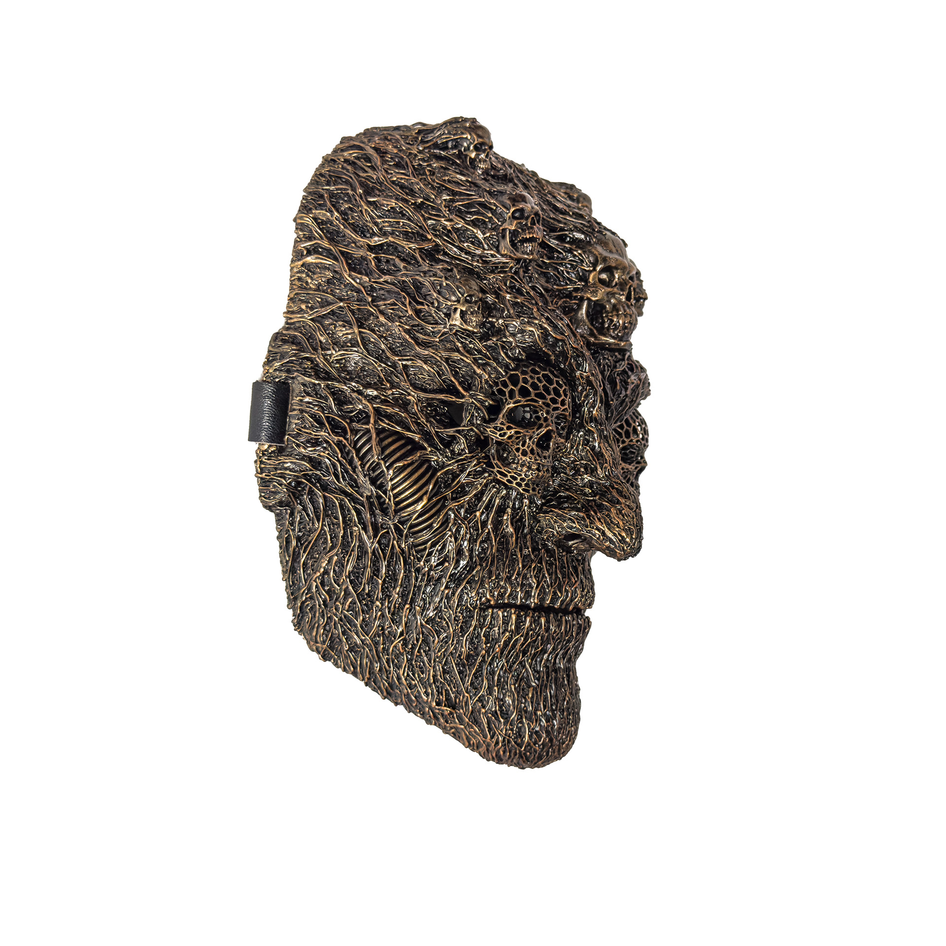 Scary masquerade mask with skulls-4