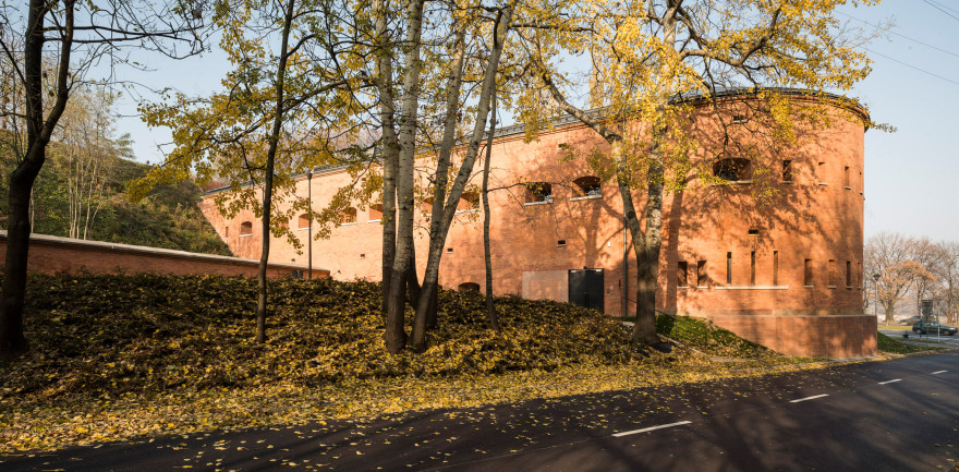 BBGK Architekci uses stained concrete walls to create Katyn Museum inside Warsaw barbican-22