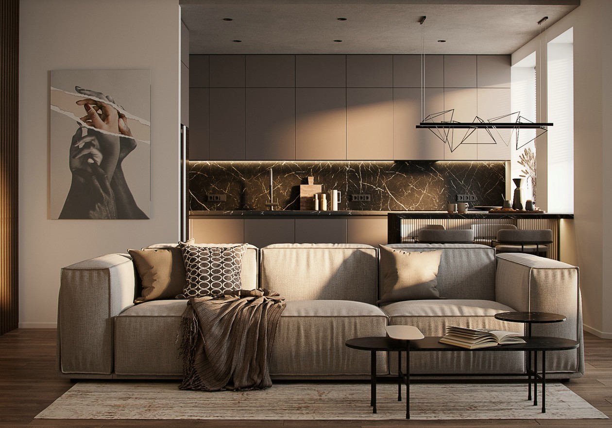 大理石与棕色，优雅风韵动人心弦-3