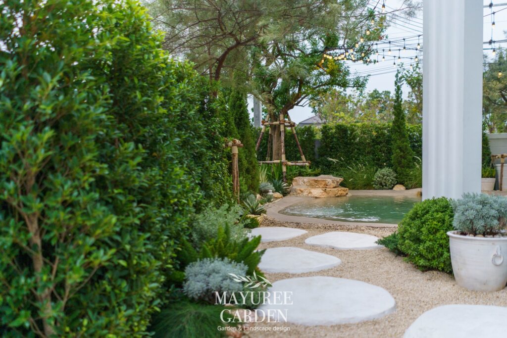 营造海滩氛围的家庭花园设计丨Mayuree Garden-27