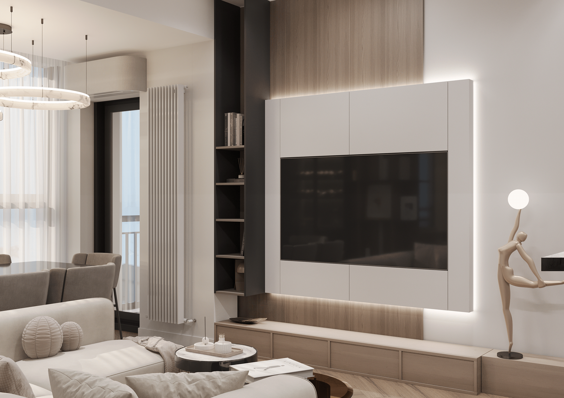 开放式概念起居与厨房空间设计丨亚美尼亚-13