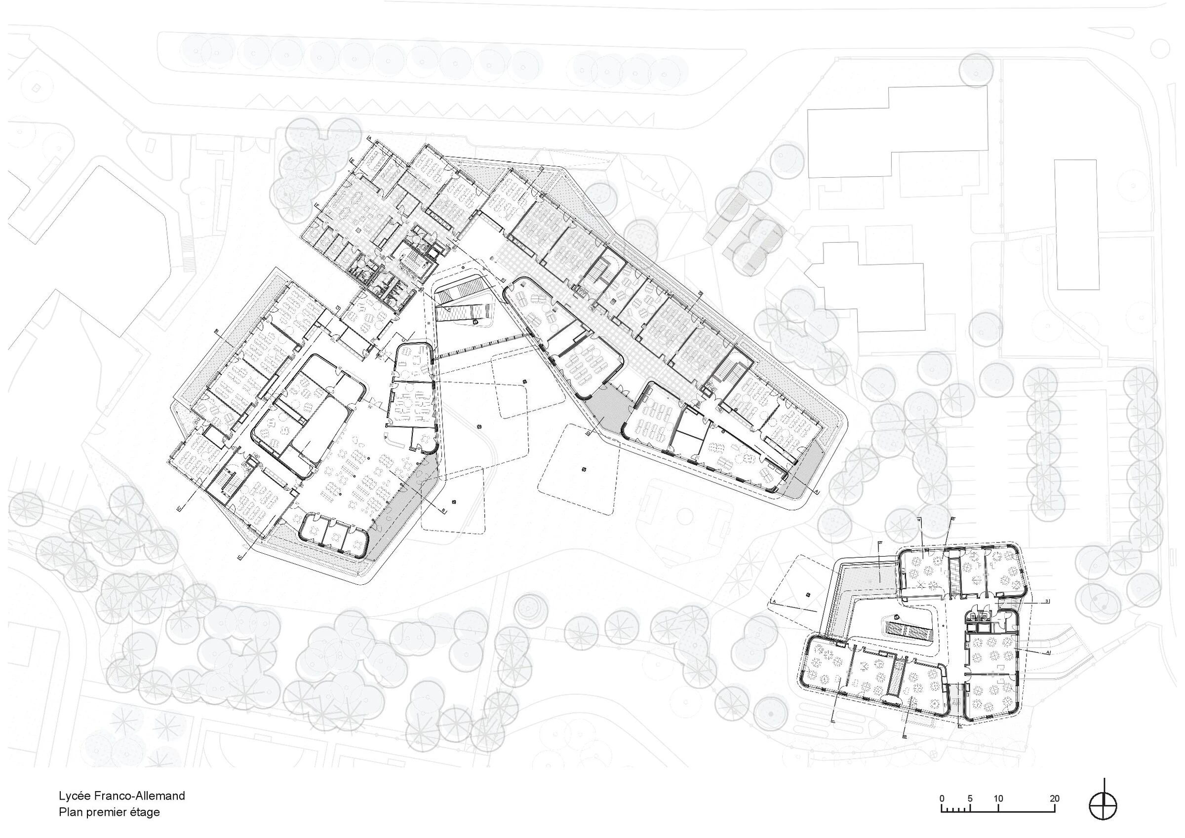 Lycée FrancoAllemand 学校丨法国丨Behnisch Architekten,Atelier 2A+-43