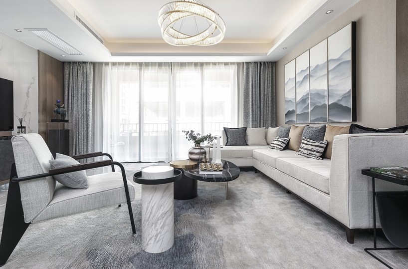 山西太原远大凤玺湾样板间——摩登东方风格-10