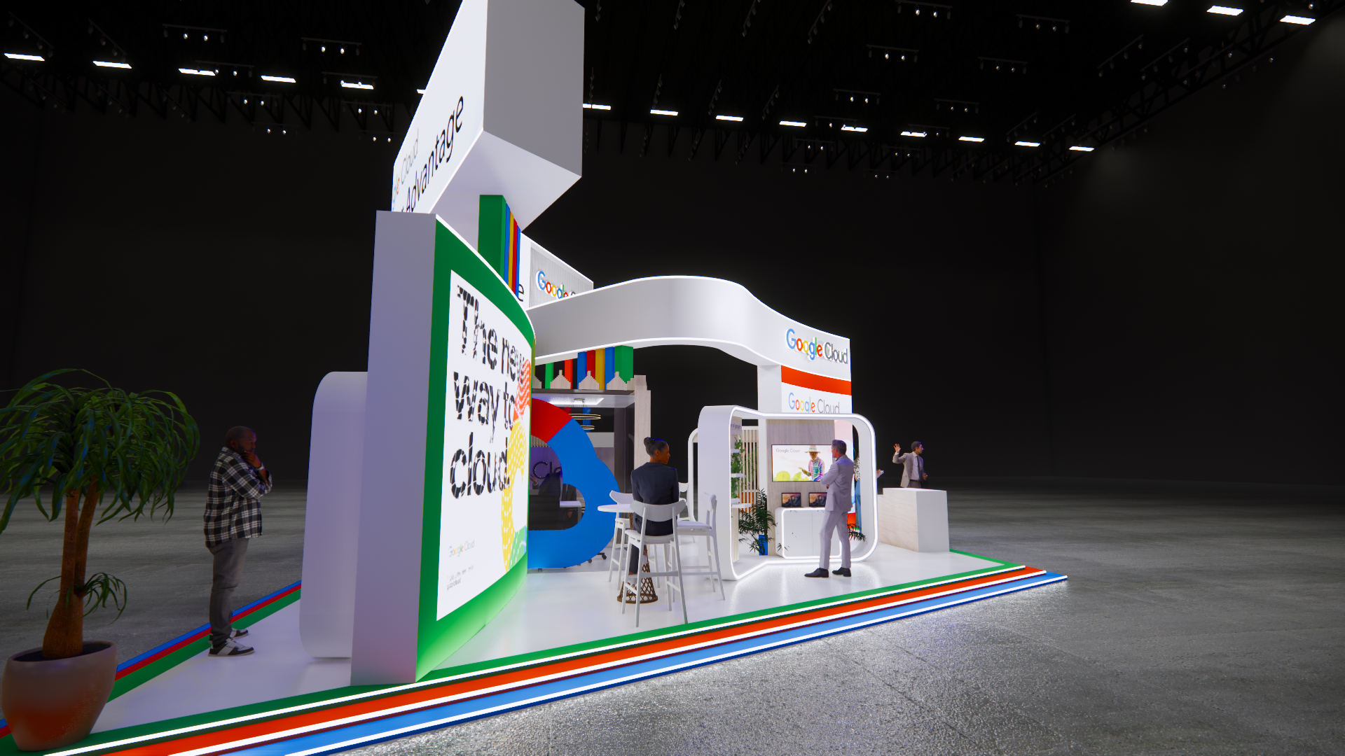 Google exhibition stand , event design-3