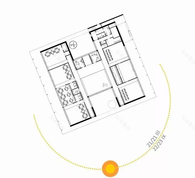 建筑 | 酷!幼儿园H形布局,设计两个庭院-34